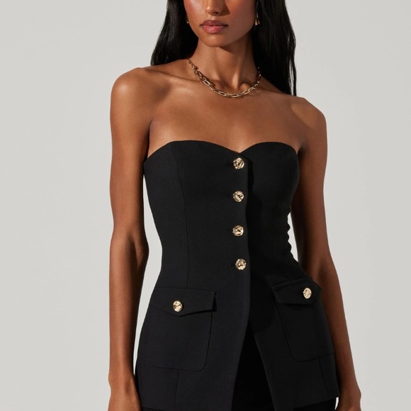 NWOT MILANI TAILORED BUSTIER TOP - Picture 2 of 7